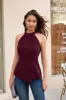 GK Women Knotted Waist Tops Cut-out Shoulder Irregular Hem A-Line Halter Tops sold by Grace Karin