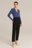 High Waist Solid Color Work Pants - Black sold by Grace Karin