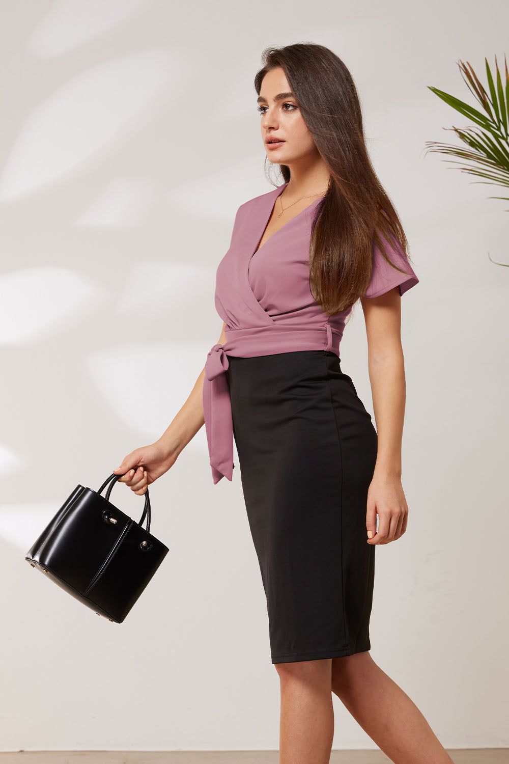GRACE KARIN Short Sleeve With Belt Bodycon Dress sold by Grace Karin product image thumbnail 4