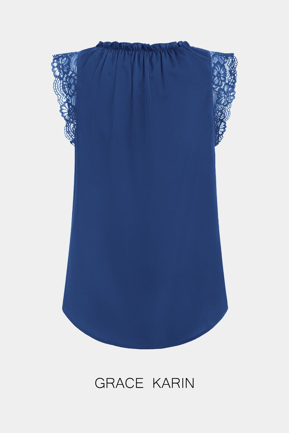 【$19.99 Flash Sale!】GRACE KARIN Ruffed Sleeveless Lace Vest Shoulders Tops sold by Grace Karin product image thumbnail 4