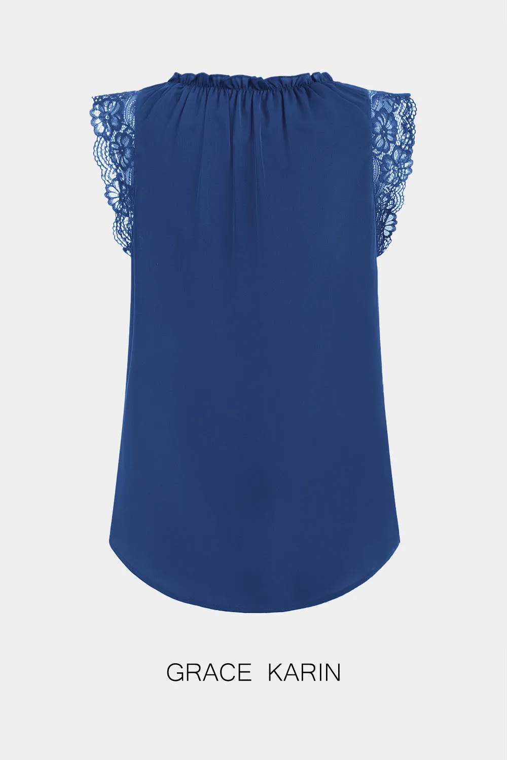 GRACE KARIN Ruffed Sleeveless Lace Vest Shoulders Tops sold by Grace Karin product image thumbnail 3