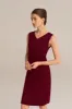 Ruched Bodycon Hips-Wrapped Dress - Red sold by Grace Karin