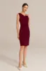Ruched Bodycon Hips-Wrapped Dress - Red sold by Grace Karin
