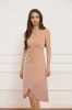 GK Women Ruched Party Dress Cap Sleeve V-Neck Irregular Hem A-Line Dress sold by Grace Karin