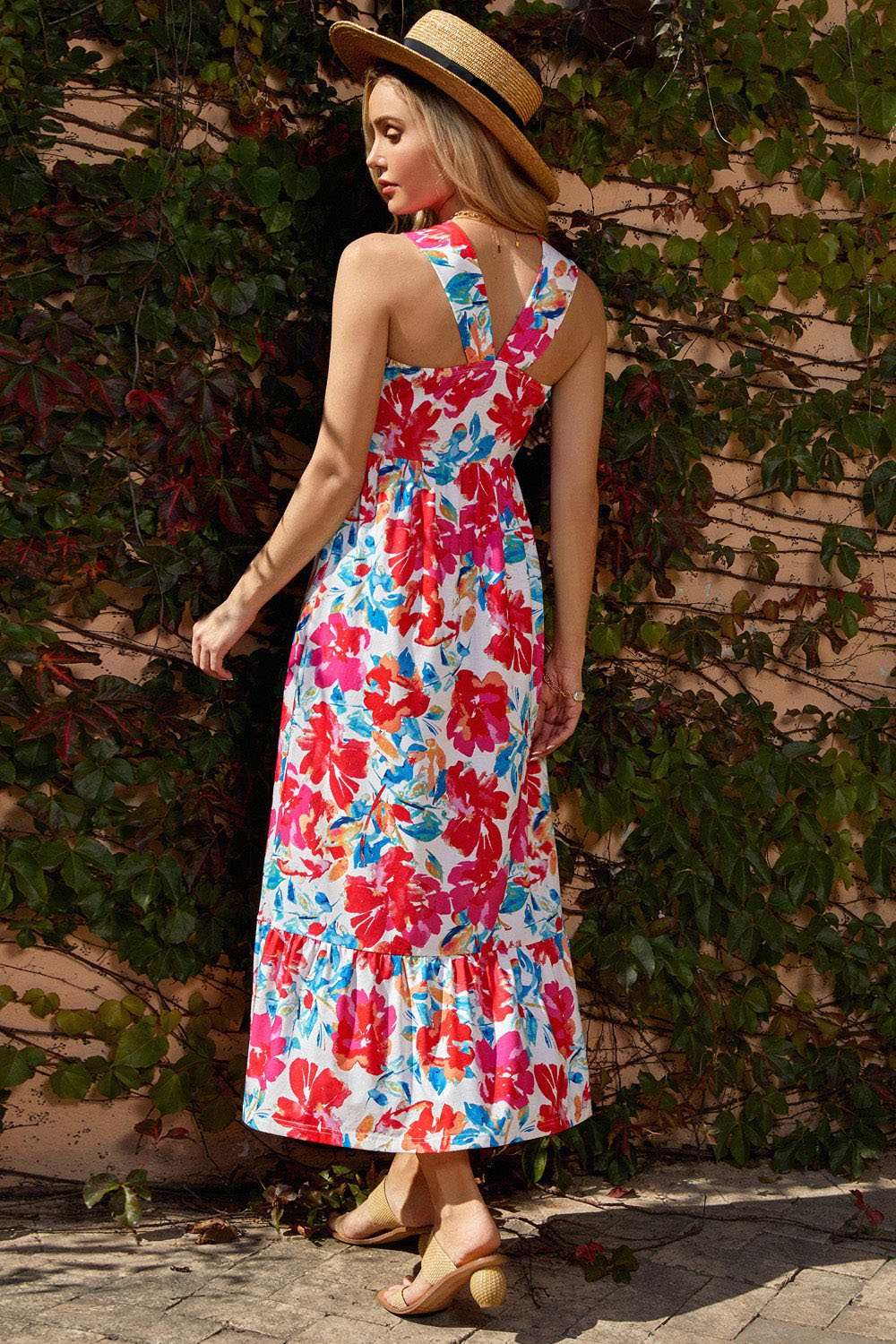 GRACE KARIN Halterneck Ruched Bodice Tiered A-Line Dress sold by Grace Karin product image thumbnail 7