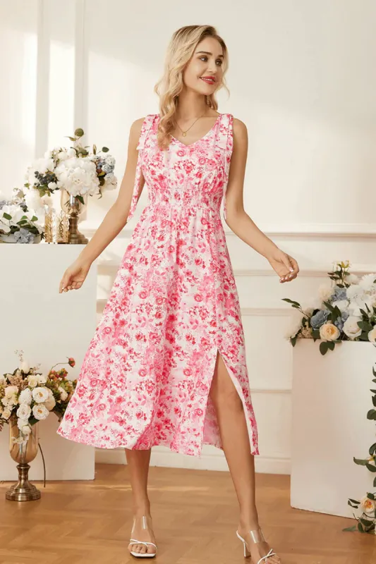 GRACE KARIN Front Slit Elastic Waist Flared A-Line Dress sold by Grace Karin