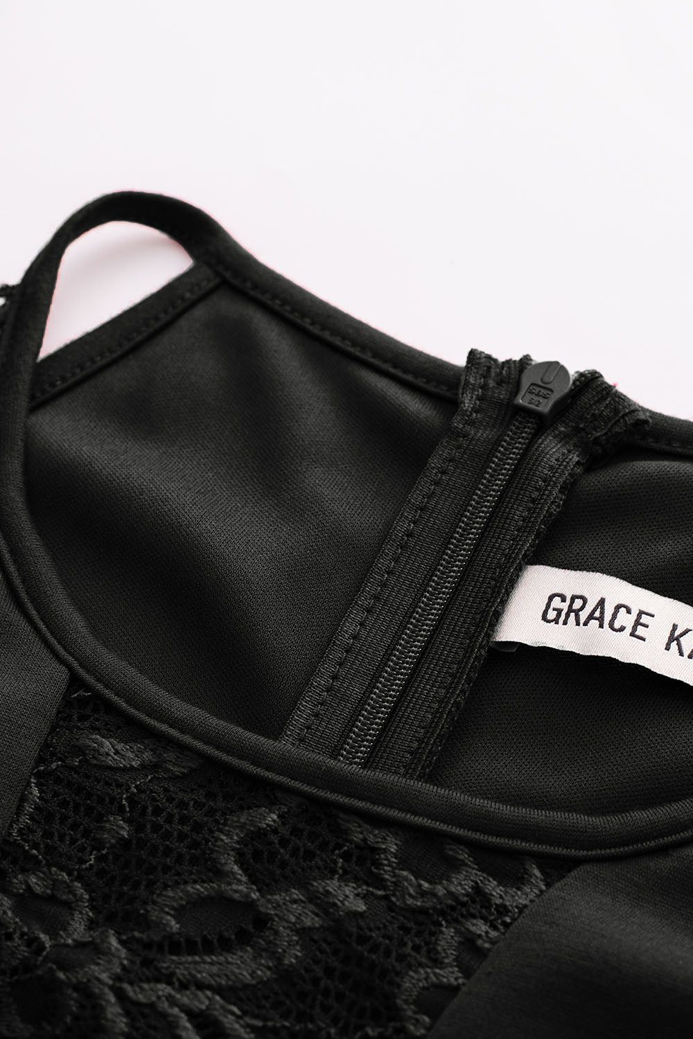 GK Women Lace Patchwork Party Dress Front Slit Halterneck Maxi Dress sold by Grace Karin product image thumbnail 6