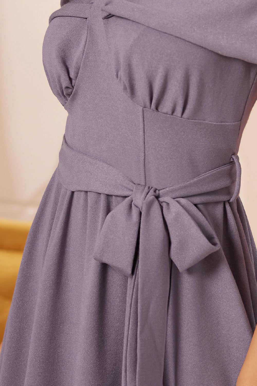 【$19.99 Flash Sale!】GRACE KARIN Off Shoulder with Belt Below Knee A-Line Dress sold by Grace Karin product image thumbnail 7