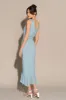 Ruched Sleeveless V-Neck Irregular Hem Bodycon Party Dress - Blue sold by Grace Karin