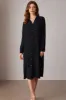 Casual Loose Tie Long Sleeve Button Down Shirt Midi Dresses sold by Grace Karin