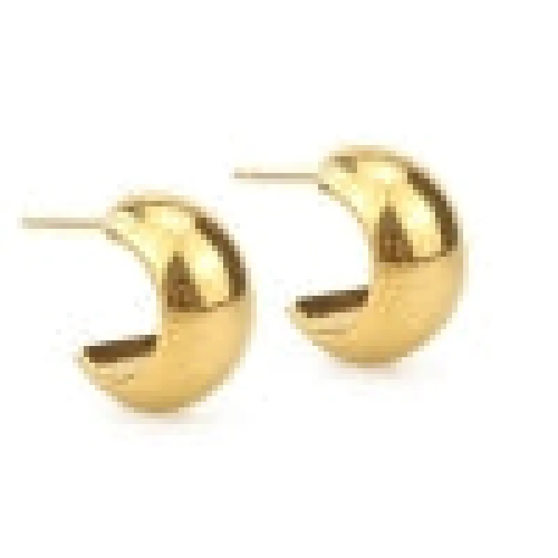 Gold Bean Stud Earrings sold by Grace Karin