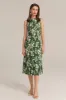 Sleeveless Cowl Neck Hollowed-out Back Dress - Green sold by Grace Karin