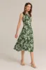 Sleeveless Cowl Neck Hollowed-out Back Dress - Green sold by Grace Karin