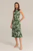 Sleeveless Cowl Neck Hollowed-out Back Dress - Green sold by Grace Karin