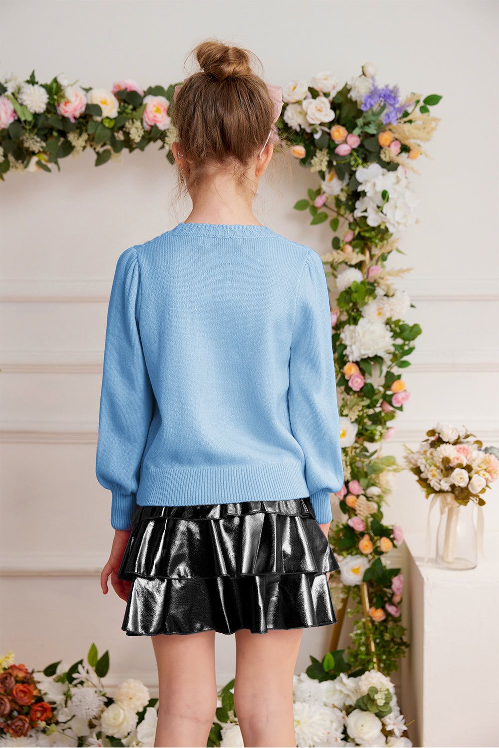 GRACE KARIN Kids Cable Knitted Sweater Little Girls Long Sleeve Knitwear sold by Grace Karin product image thumbnail 4