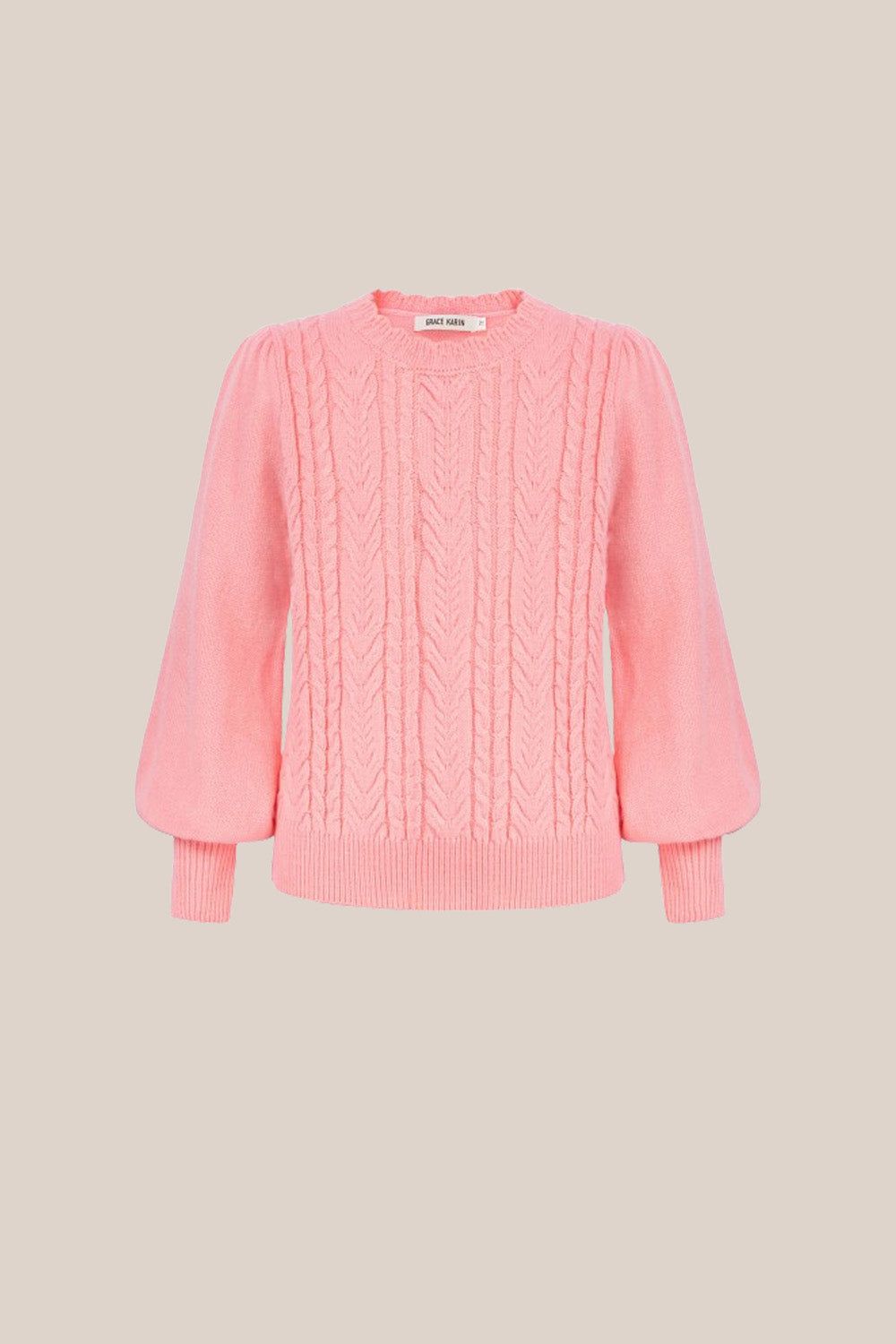 GRACE KARIN Kids Cable Knitted Sweater Little Girls Long Sleeve Knitwear sold by Grace Karin product image thumbnail 2