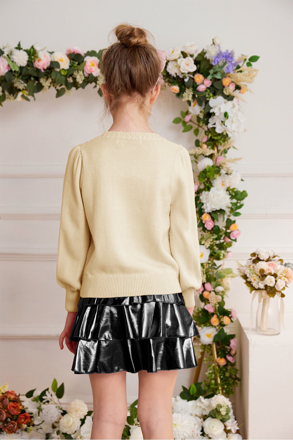 GRACE KARIN Kids Cable Knitted Sweater Little Girls Long Sleeve Knitwear sold by Grace Karin product image thumbnail 7