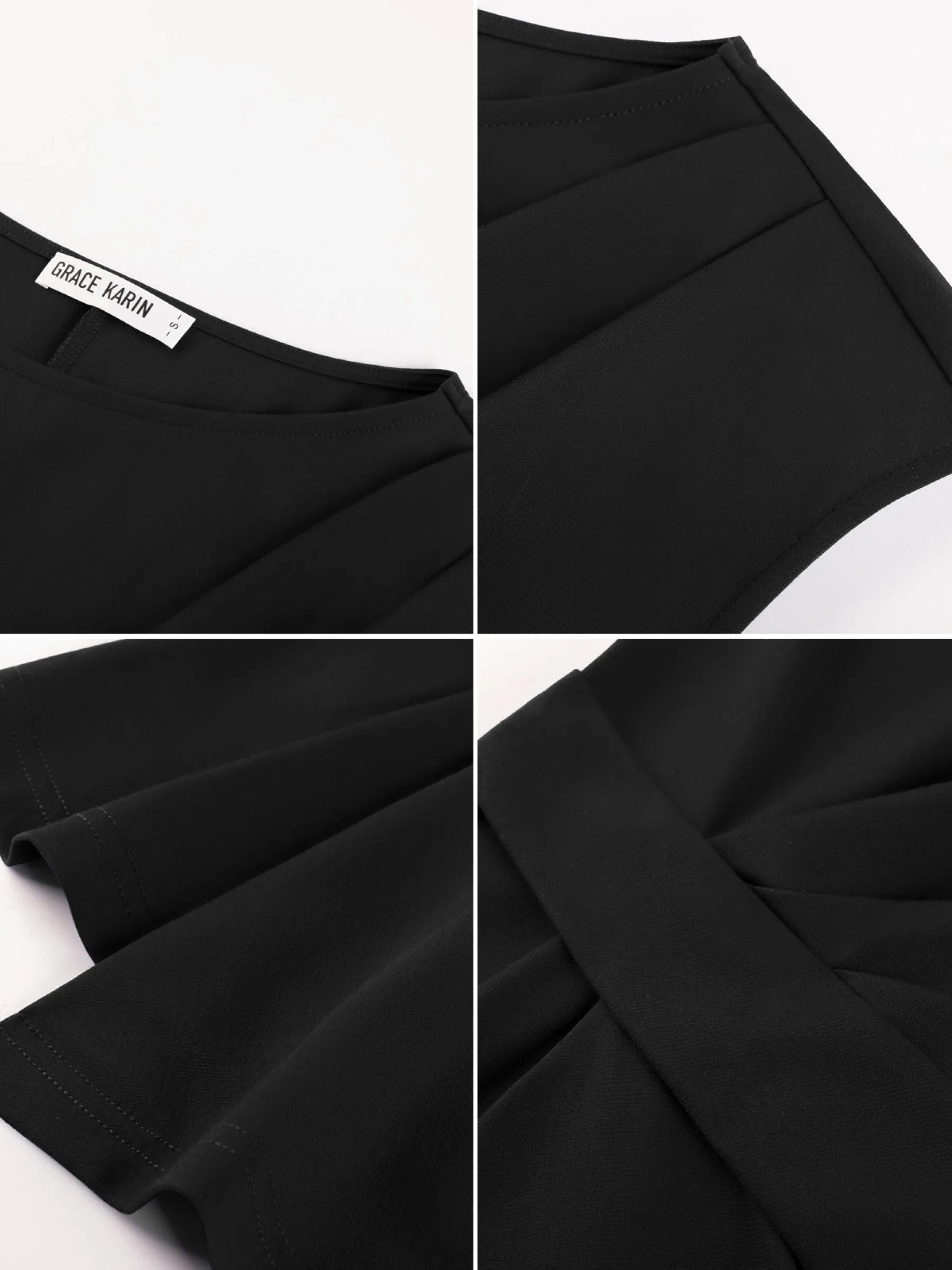 GK Women Ruched Tops OL Cap Sleeve Scoop Neck Pullover Tops sold by Grace Karin product image thumbnail 5