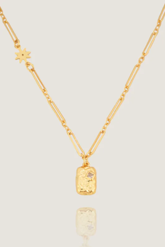Zircon Inlaid Square Pendant sold by Grace Karin