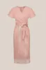 Sequined V Neck Party Long Dress - Pink sold by Grace Karin