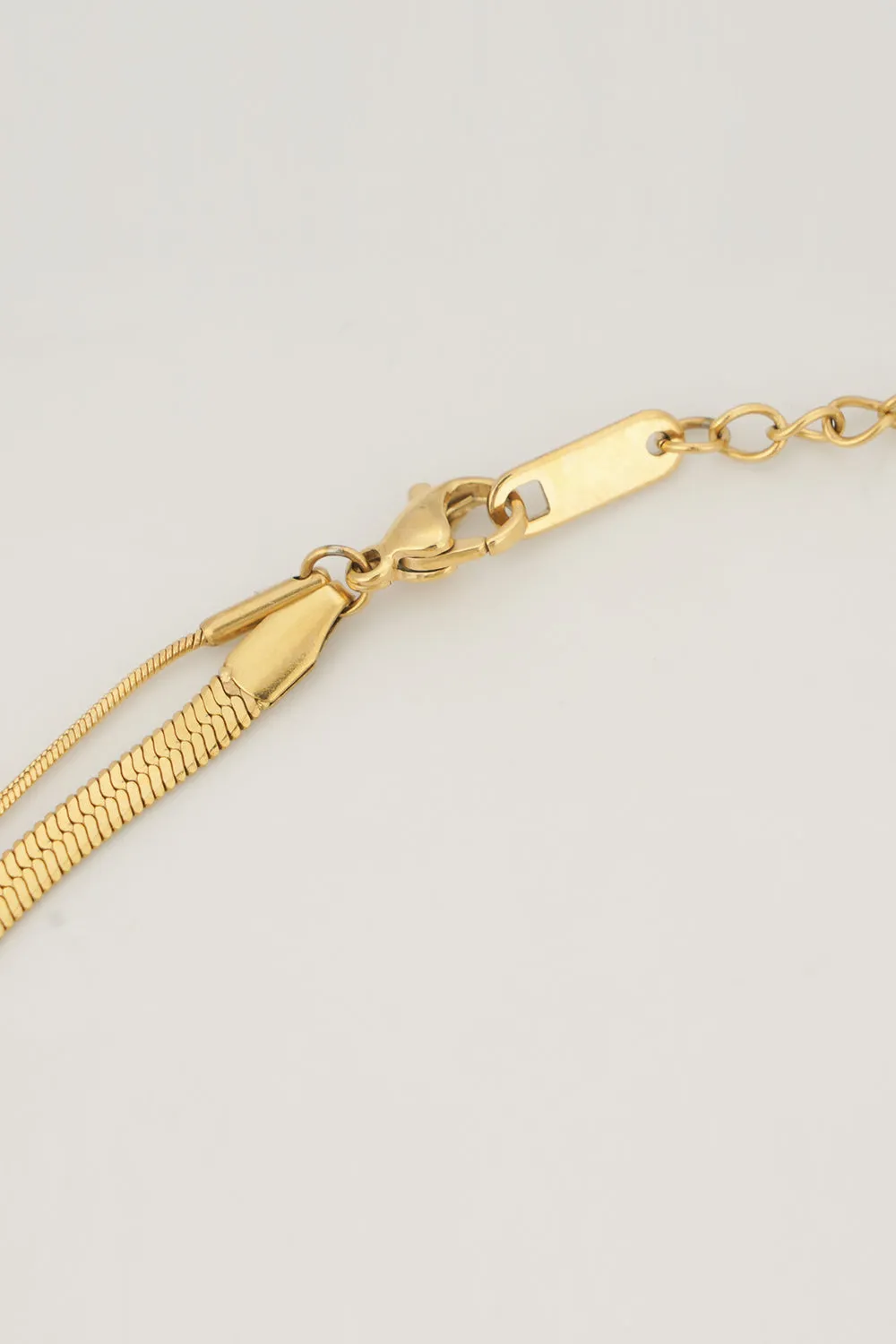 Double Layer Snake Bone Chain Necklace sold by Grace Karin product image thumbnail 3