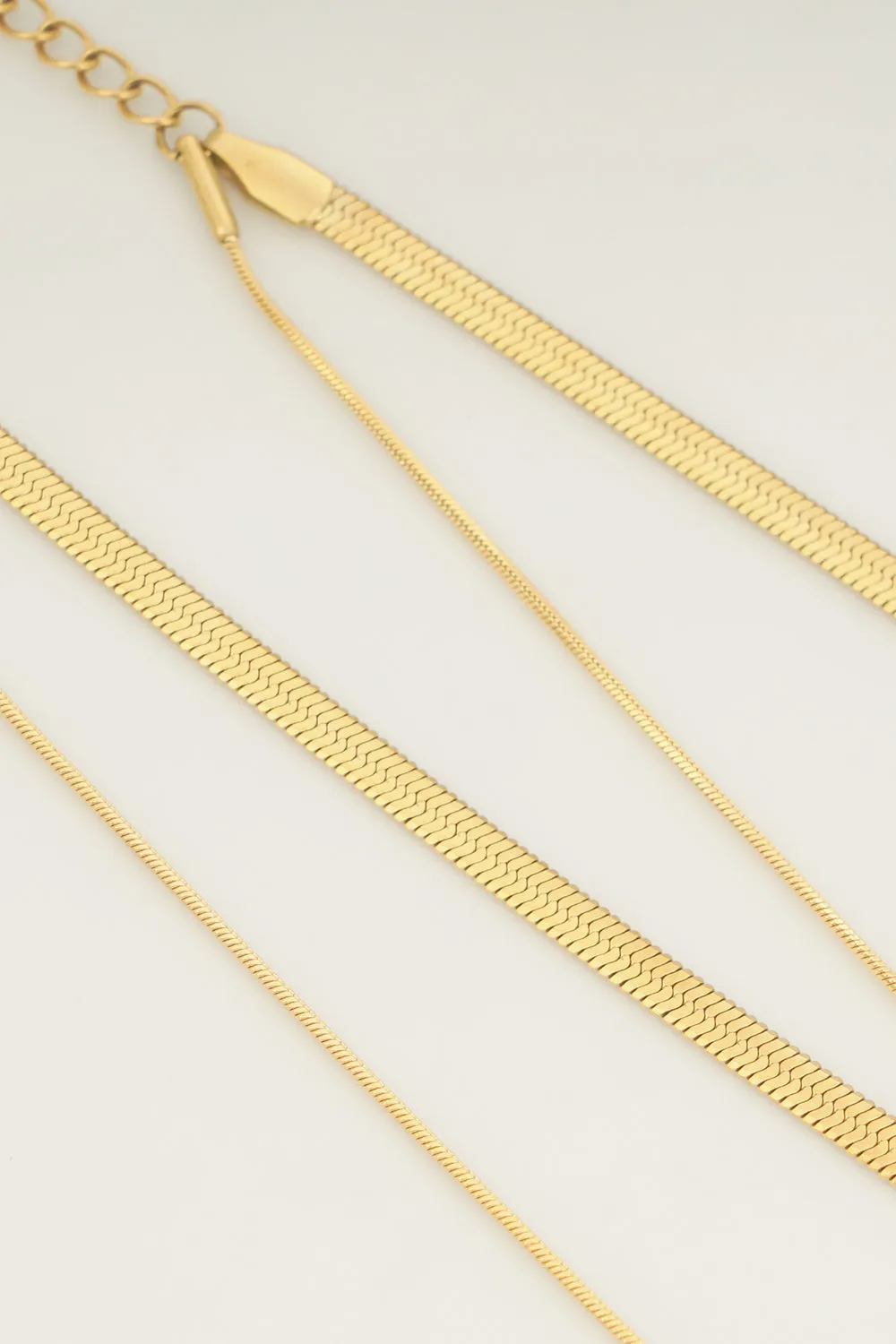 Double Layer Snake Bone Chain Necklace sold by Grace Karin product image thumbnail 5