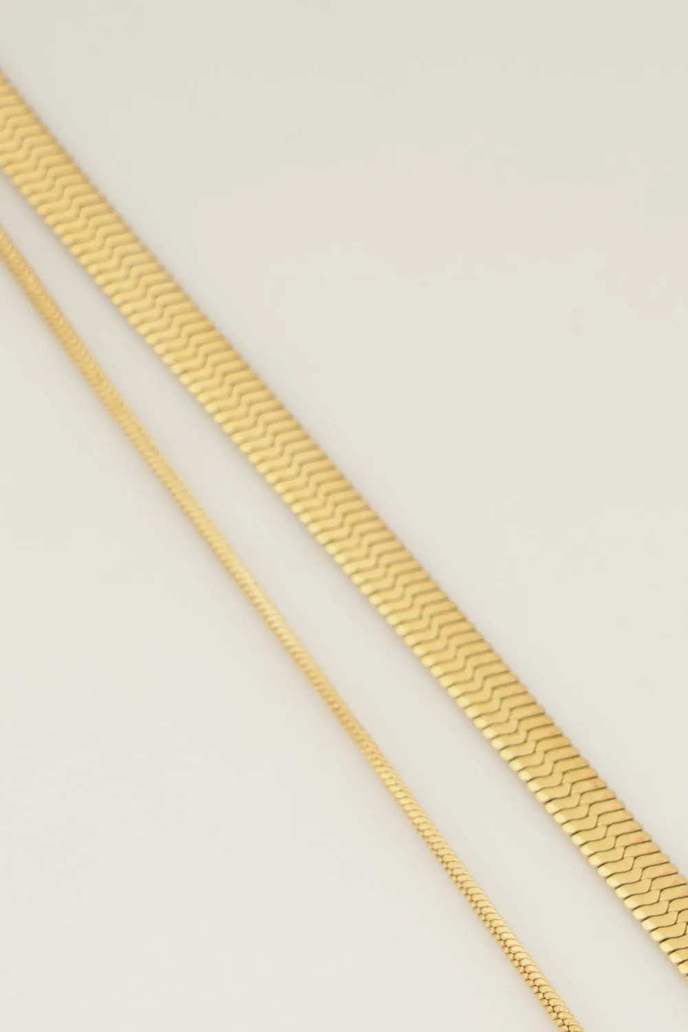 Double Layer Snake Bone Chain Necklace sold by Grace Karin product image thumbnail 2
