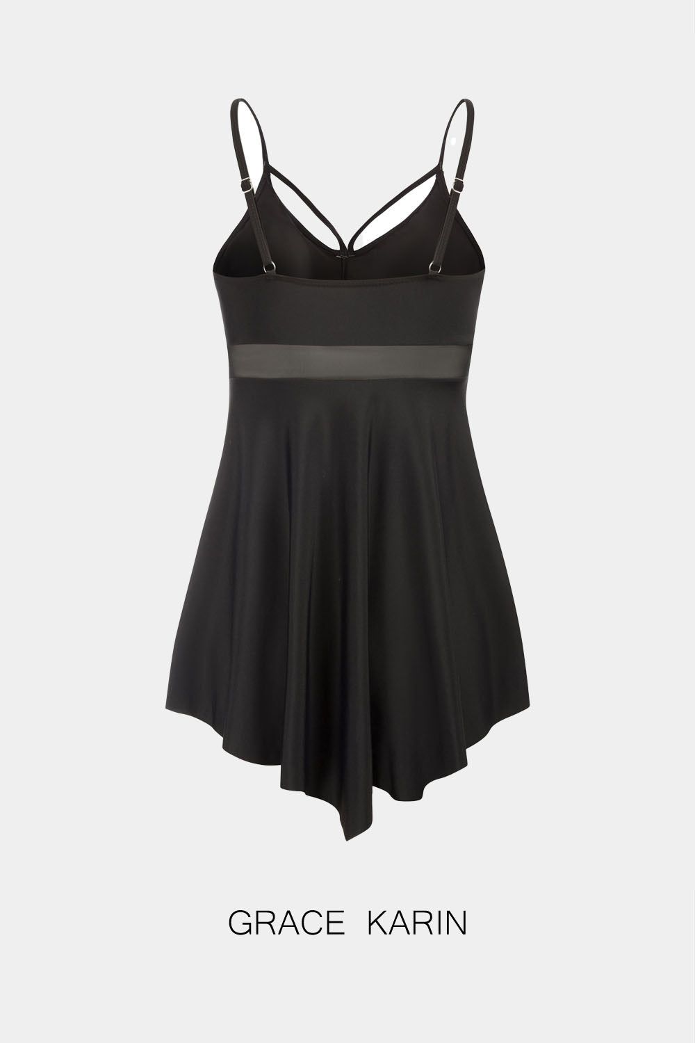 【$19.99 Flash Sale!】GRACE KARIN Women 2pcs Set Swimsuit See-Through Mesh Patchwork Swim Dress+Briefs sold by Grace Karin product image thumbnail 5