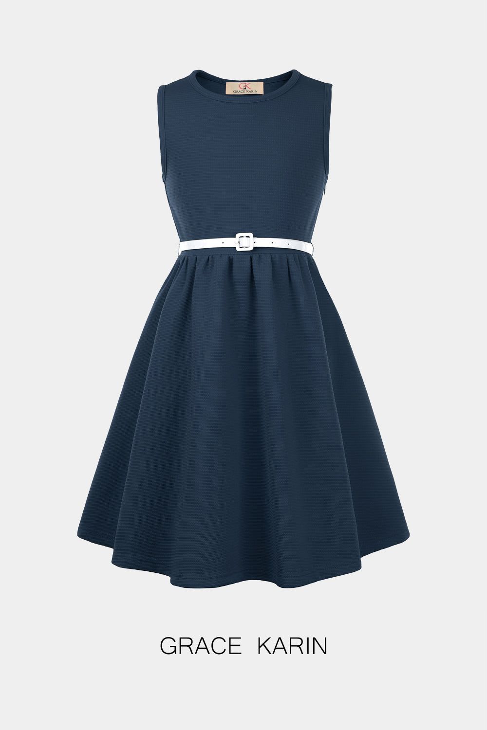 【$19.99 Flash Sale!】GRACE KARIN Skater Sleeveless Girls A-Line Dress sold by Grace Karin product image thumbnail 5