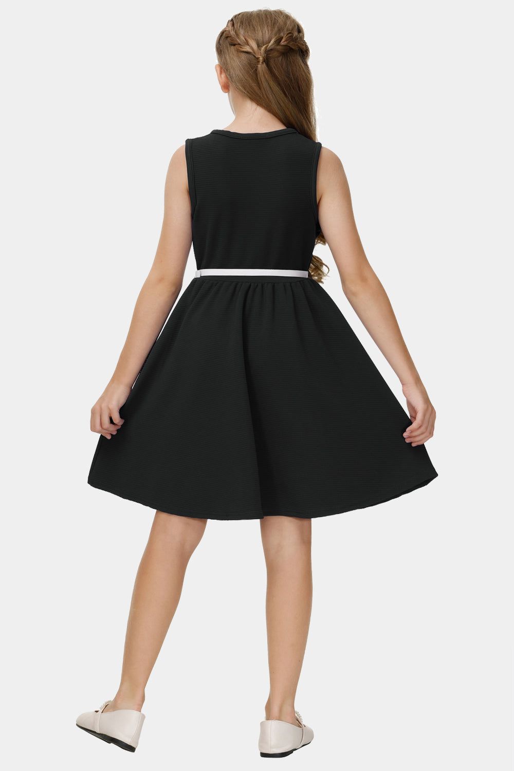 【$19.99 Flash Sale!】GRACE KARIN Skater Sleeveless Girls A-Line Dress sold by Grace Karin product image thumbnail 4