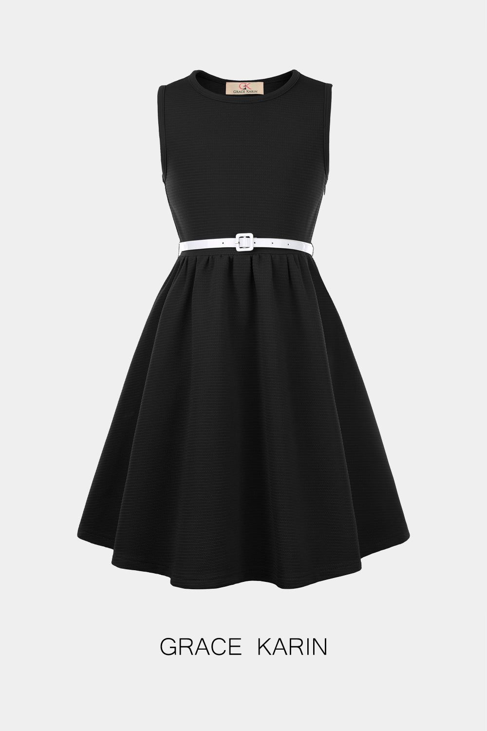 【$19.99 Flash Sale!】GRACE KARIN Skater Sleeveless Girls A-Line Dress sold by Grace Karin product image thumbnail 2