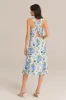 Sleeveless Cowl Neck Hollowed-out Back Dress - Blue sold by Grace Karin