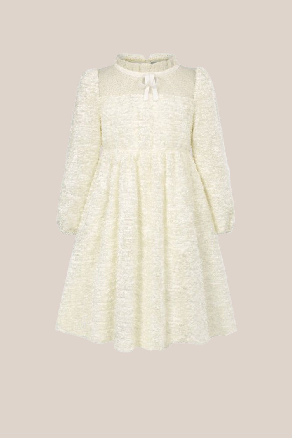 GK Kids Mesh Patchwork Dress Long Sleeve Crew Neck Elastic Waist A-Line Dress sold by Grace Karin product image thumbnail 2