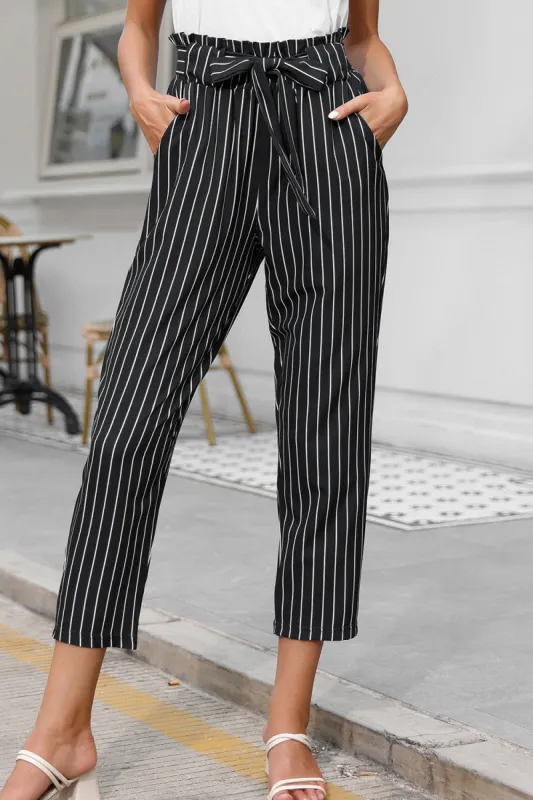 GRACE KARIN Waist Cropped Paper Bag Pants sold by Grace Karin