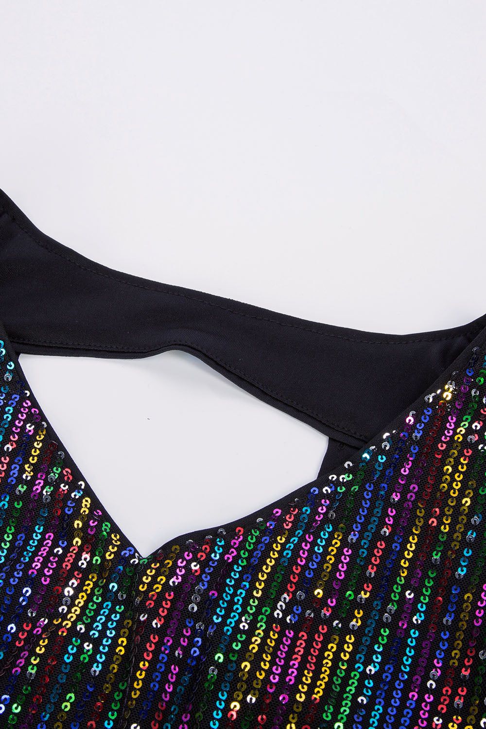 GRACE KARIN Women Sequined Cut-out Tops 3/4 Bell Sleeve V-Neck Hip Length Party Tops sold by Grace Karin product image thumbnail 7