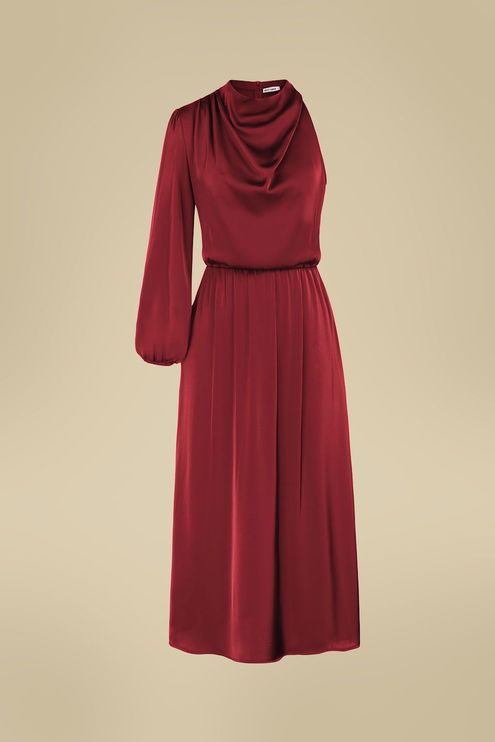 GK Women Single Sleeve Party Dress Long Sleeve Elastic Waist Straight Dress sold by Grace Karin product image thumbnail 7