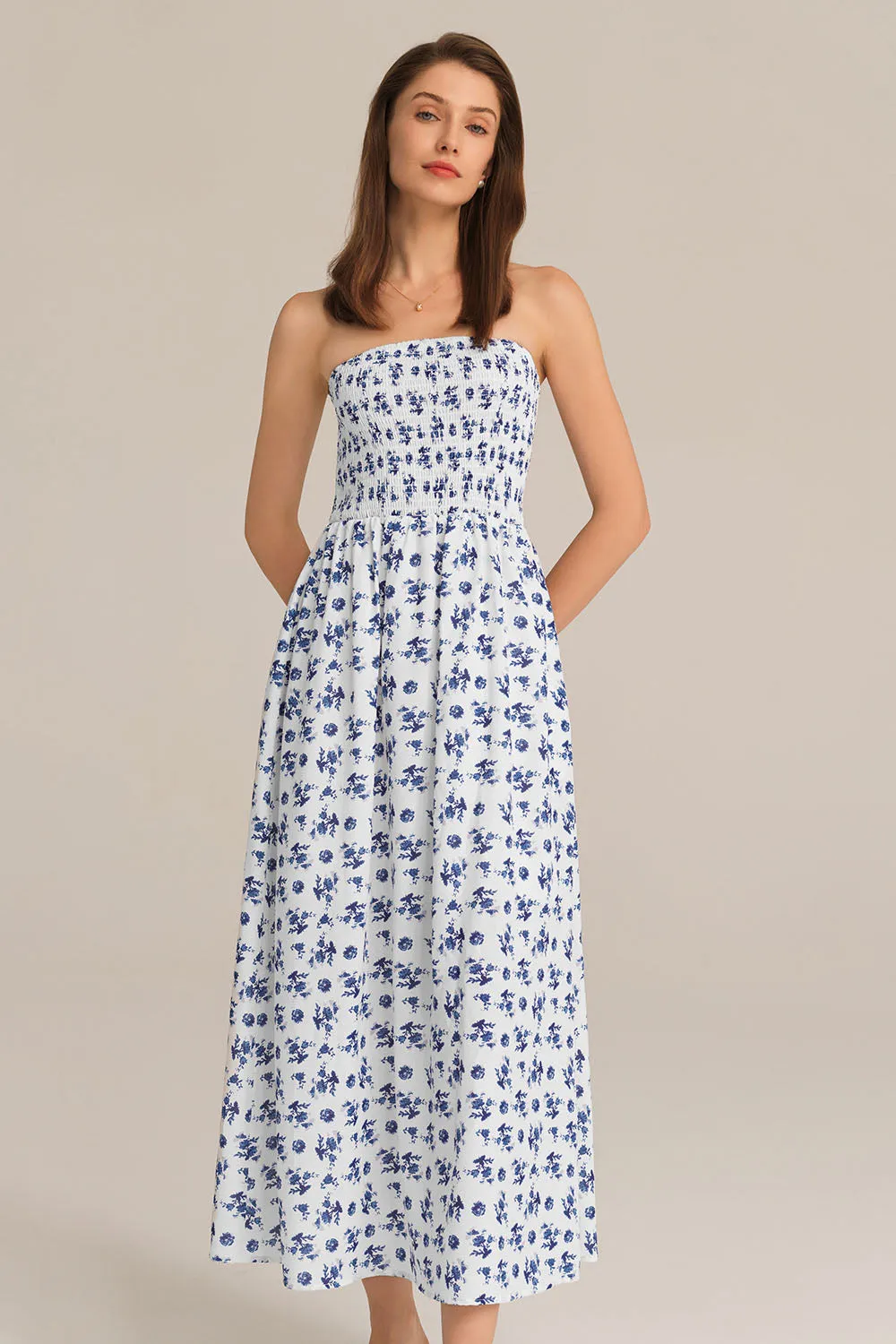 Strapless Midi A-Line Dress sold by Grace Karin product image thumbnail 5