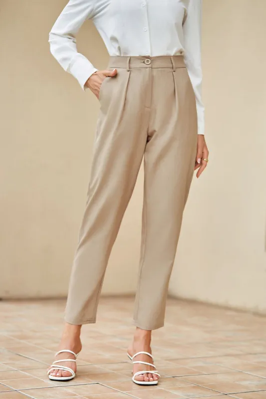 GK Women Elastic Waist Capris Casual High Waist Capri Pants Cropped Pants sold by Grace Karin