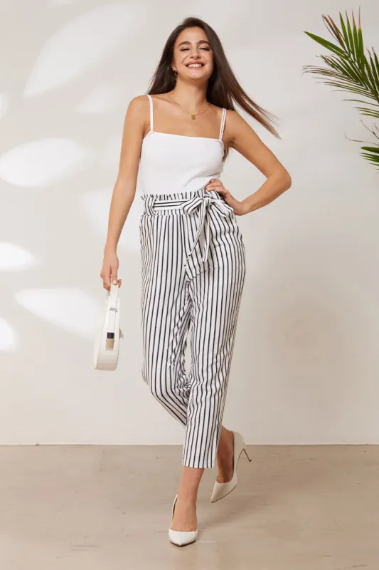 GRACE KARIN Waist Cropped Paper Bag Pants sold by Grace Karin