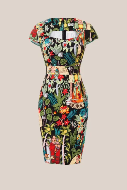 Vintage Cap Sleeve Pencil Dress  - Green sold by Grace Karin