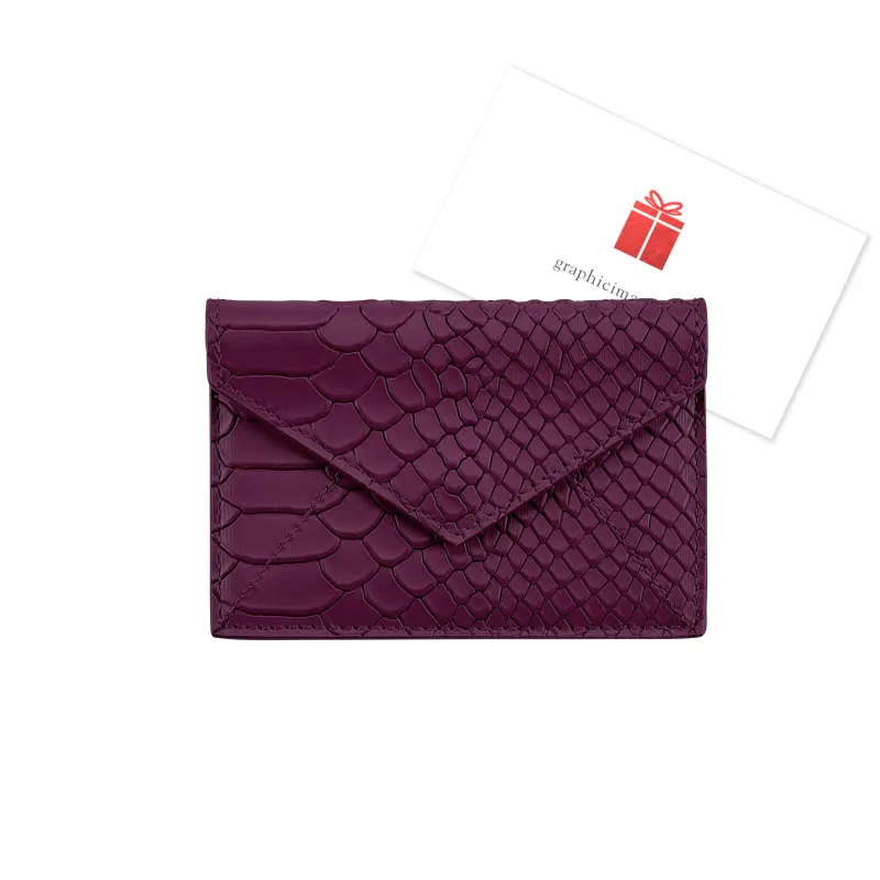 Gift Card with Personalized Leather Card Case sold by Graphic Image