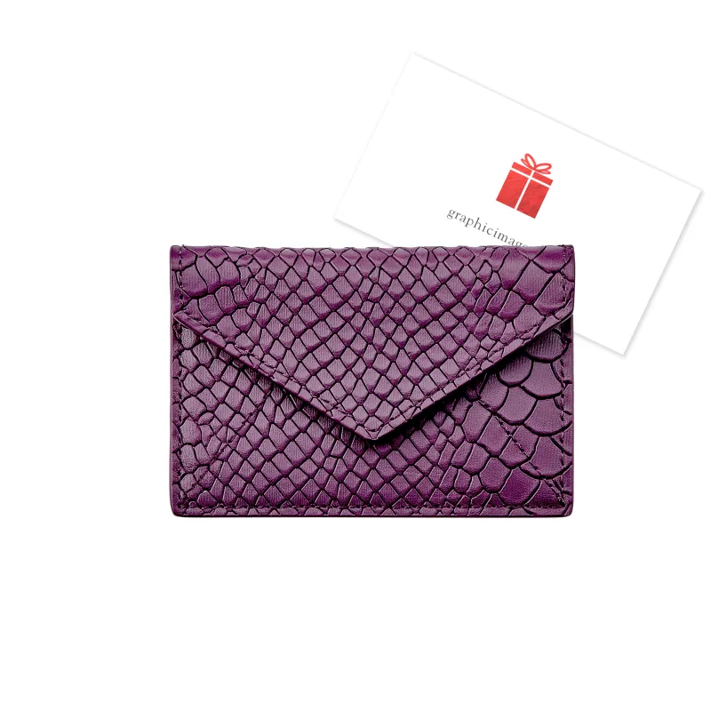 Gift Card with Personalized Leather Card Case sold by Graphic Image