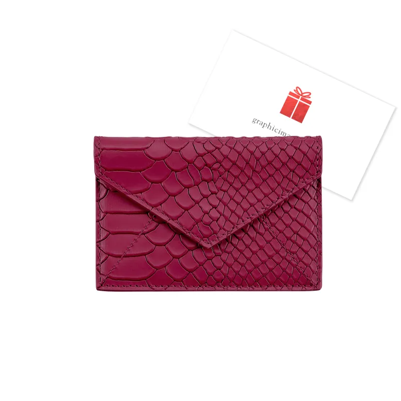 Gift Card with Personalized Leather Card Case sold by Graphic Image