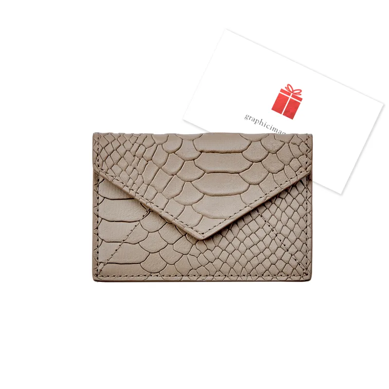 Gift Card with Personalized Leather Card Case sold by Graphic Image