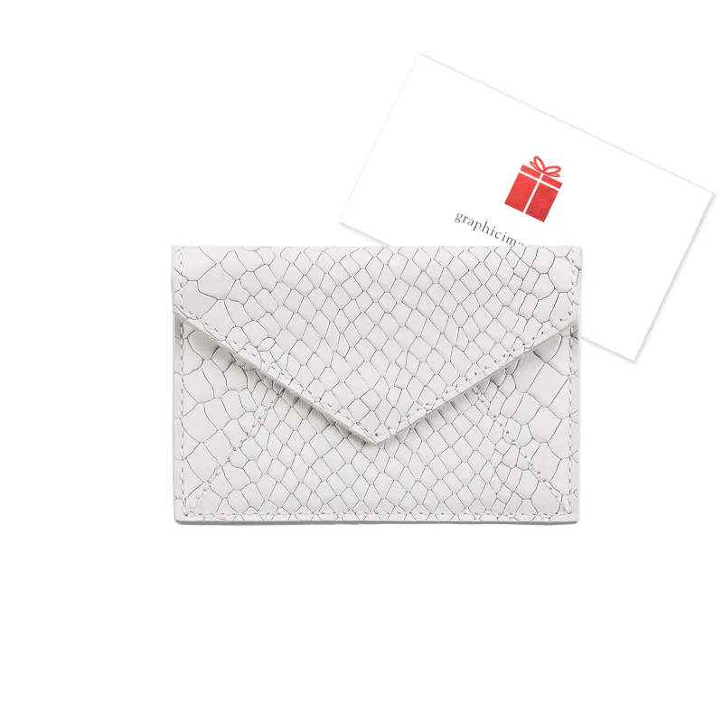 Gift Card with Personalized Leather Card Case sold by Graphic Image