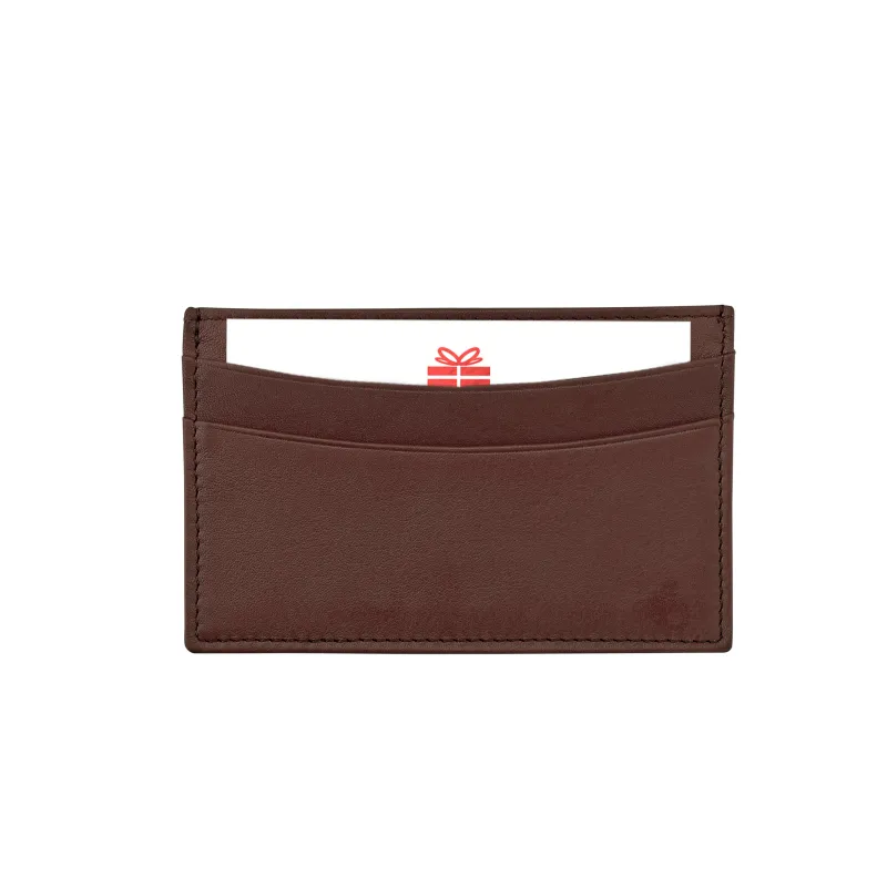 Gift Card with Personalized Leather Card Case sold by Graphic Image