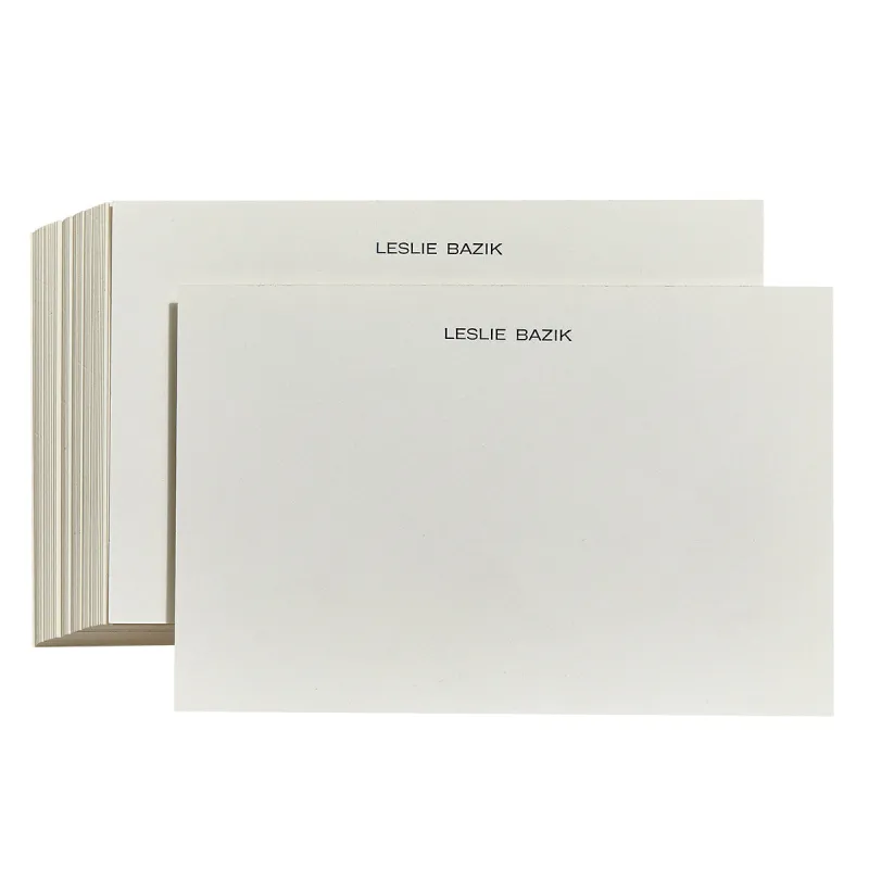 Letterpress Personalized Memo Tray Cards sold by Graphic Image