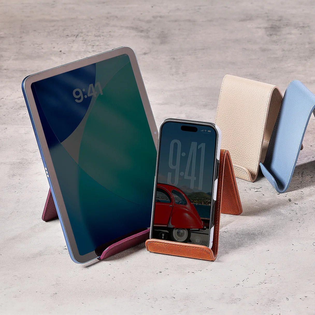 Leather Phone Tablet Holder sold by Graphic Image product image thumbnail 2