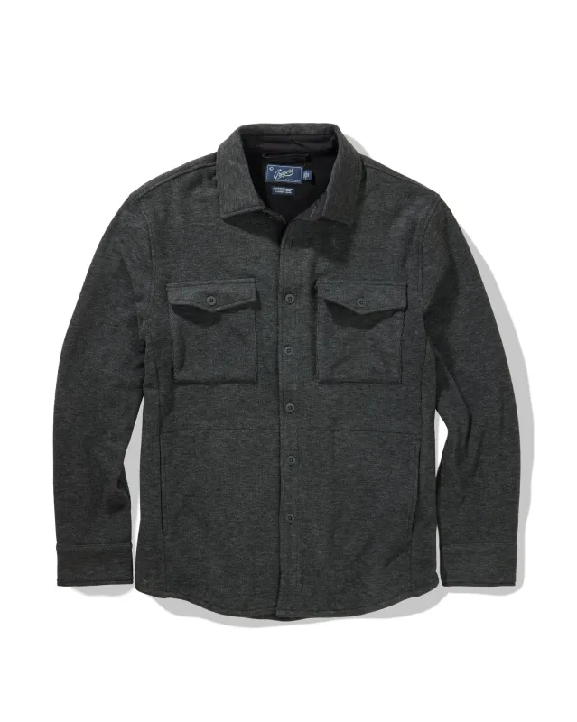 Fleece Shirt Jacket - Charcoal sold by Grayers