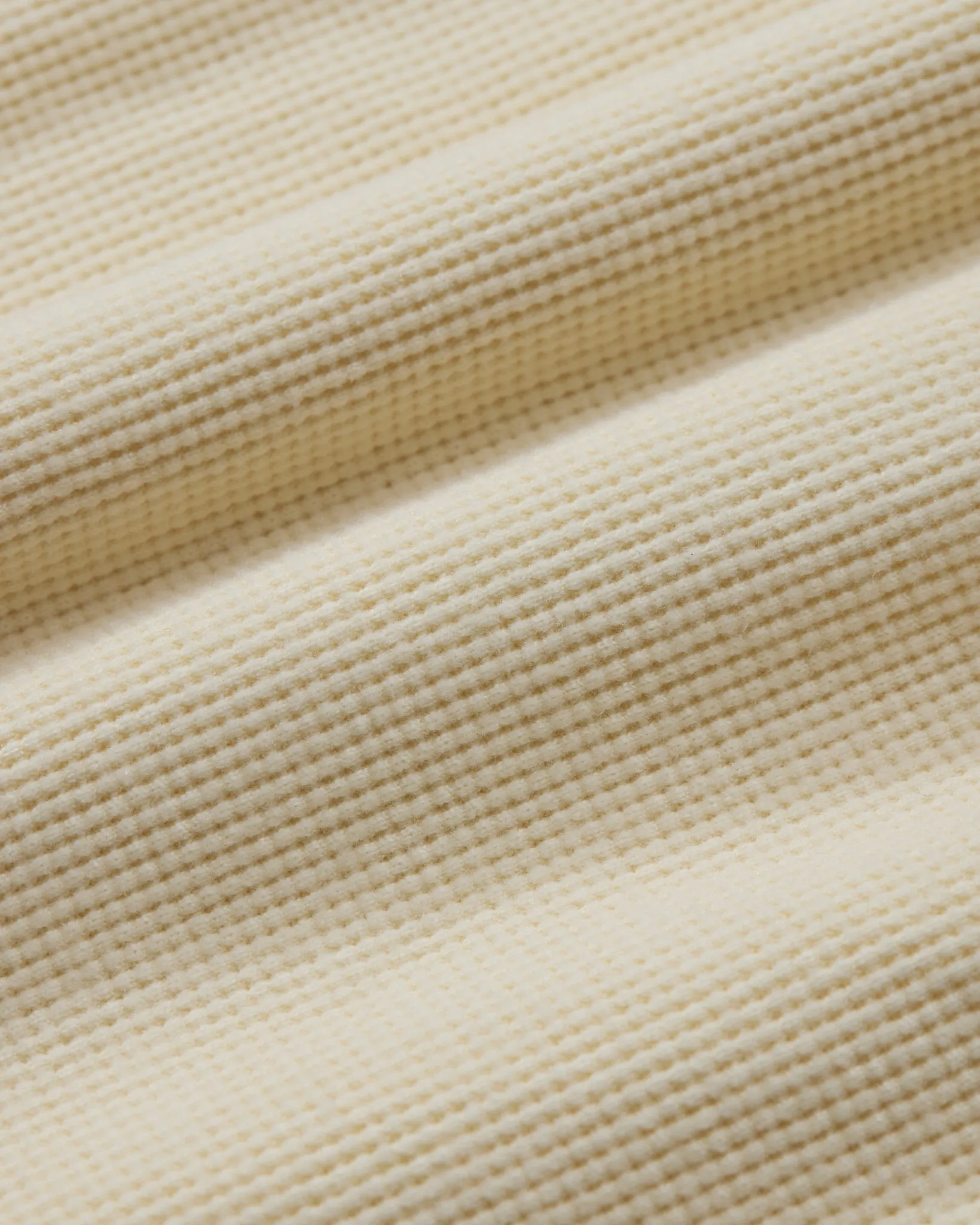 Waffle Johnny Collar Polo - Cream sold by Grayers product image thumbnail 4